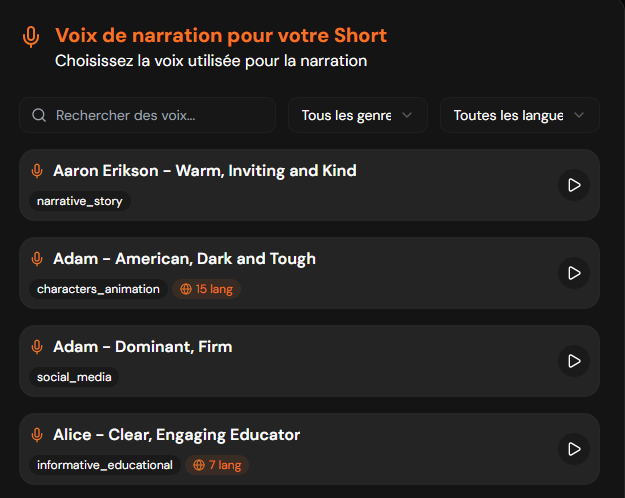 Voix-off professionnelles